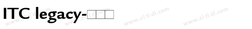 ITC legacy字体转换